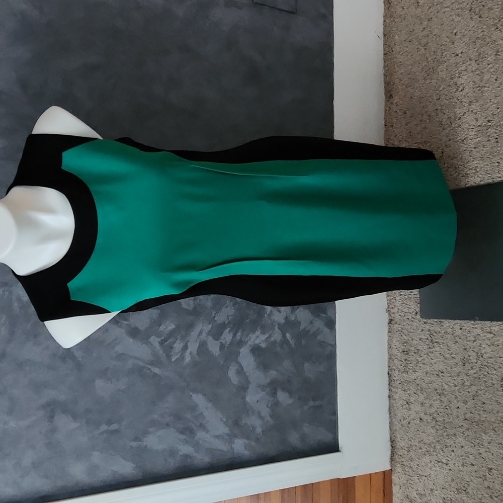 Calvin Klein Black & Green Dress Size 6